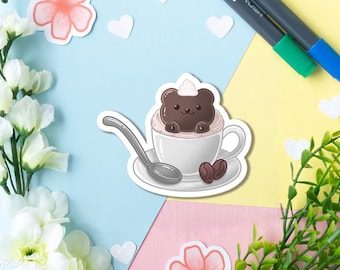 Kaffee Bär Sticker