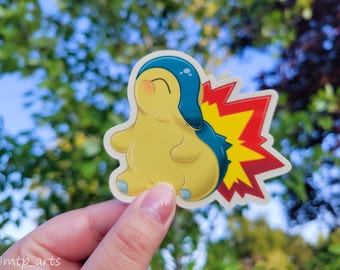 Pegatina de Cyndaquil de Chonky