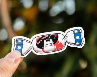 Sticker bonbon Totoro blanc