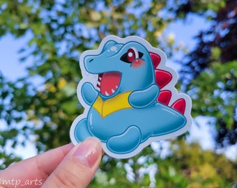 Chonky Totodile Aufkleber