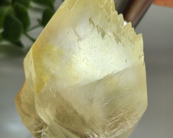 Calcite with fluorite, double terminated beam, dog tooth, specimen, mineral, crystals, fluorescent