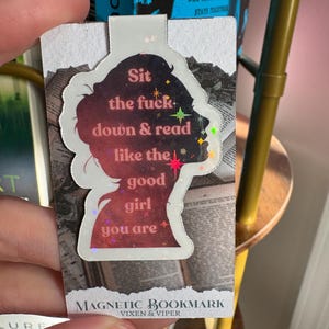 Read Like the Good Girl You Are Magnetic Bookmark | Bookmark | Reader | Bookish | Booktok | Book Accessory | Gifts for Readers
