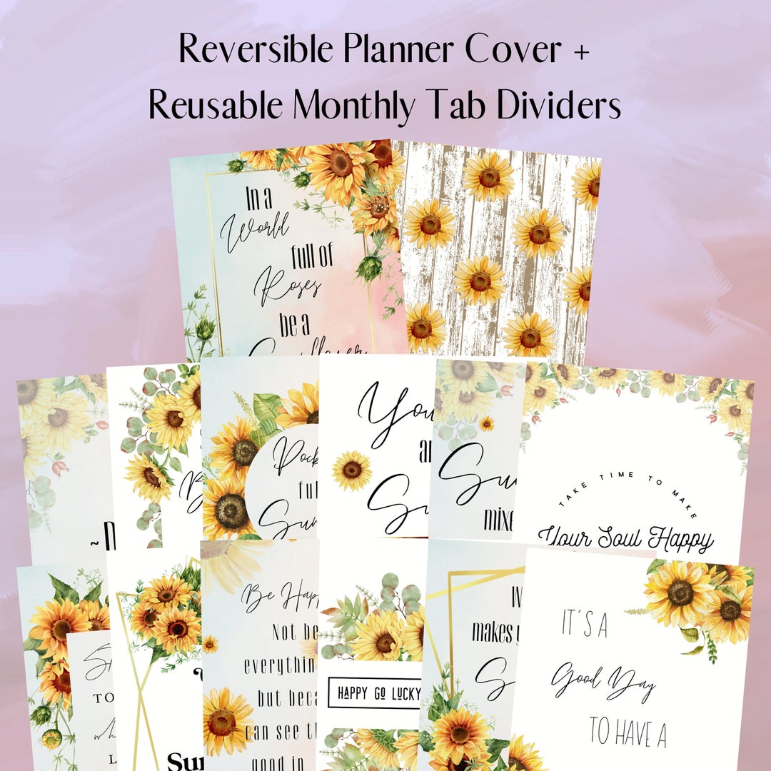 Discbound Planner Cover and Monthly Dividers Discbound Journal Disc