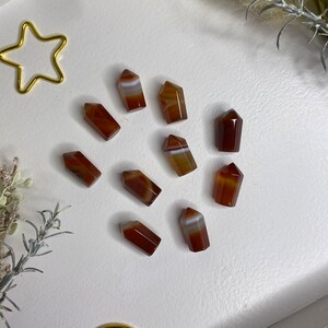 Mini Carnelian Tower | Carnelian Point | Mini Crystal Tower | Crystal Point | Polished Carnelian Tower | Polished Tower