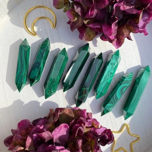 Stunning Malachite Double Terminated Point