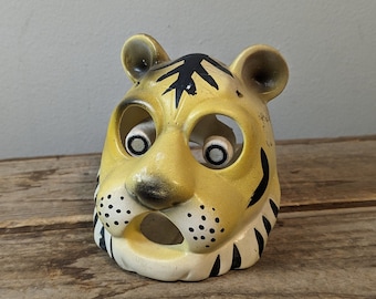 ULTRA SÄLLSYNT** Vintage patent T.T. Tiger nodder askfat, Keramiskt nodder MCM askfat tillverkat i Japan, eklektisk retro 50-60-tal, Man Cave barartiklar