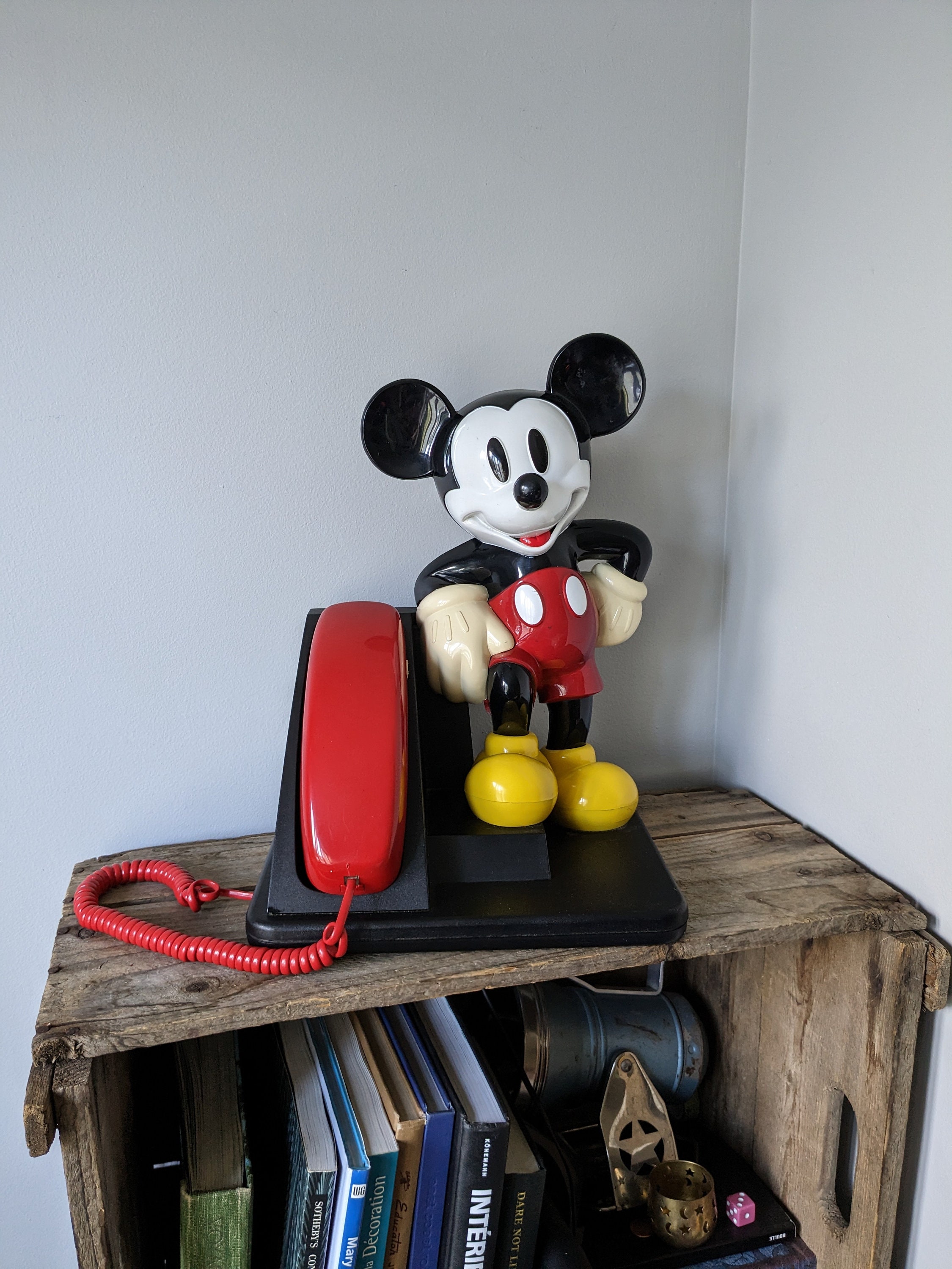 THＥ ＭIＣＫＥＹ ＰＨＯNＥ！ Vintage 1976 The Mickey Mouse Phone Landline Push Button