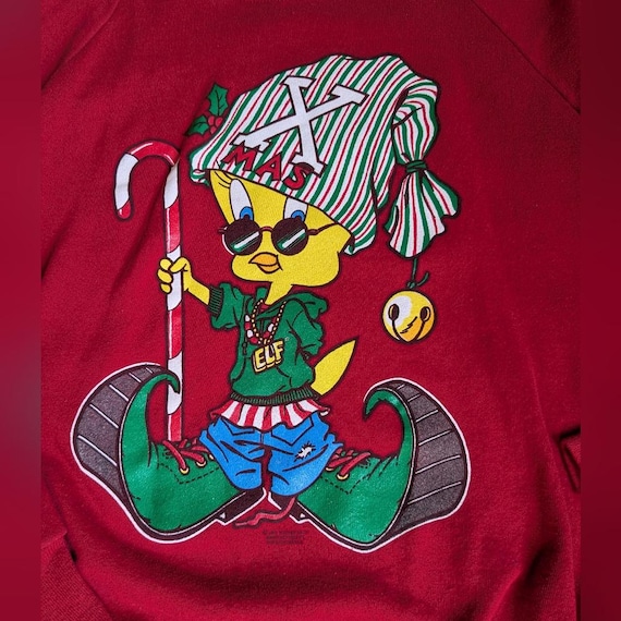 ビンテージスウェット ワーナー 1990製 トゥイーティー XL ビンテージ