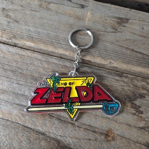 1988 Vintage The Legend of Zelda Keychain, Vintage Nintendo NES