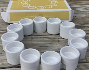 Vintage IKEA Interlock Candle Holder – PS Varmeljushallare, Ehlen Johansson, Set of 12