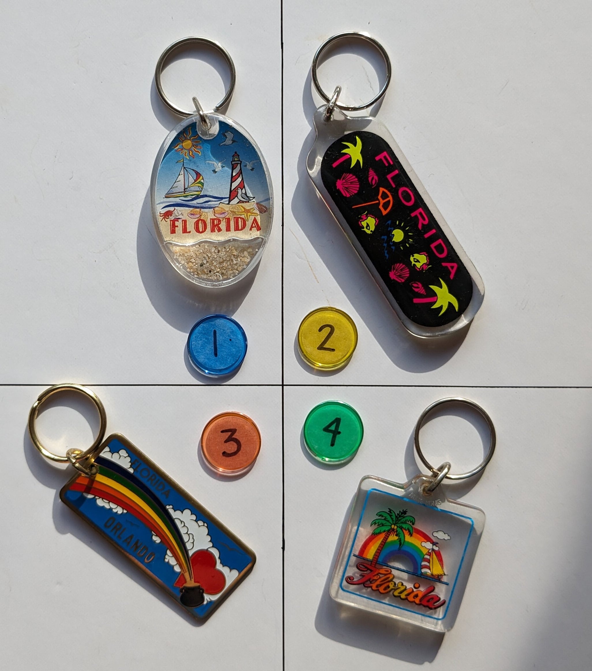 AROUND THE WORLD Part#3 Keychain Galore, Vintage 70's to