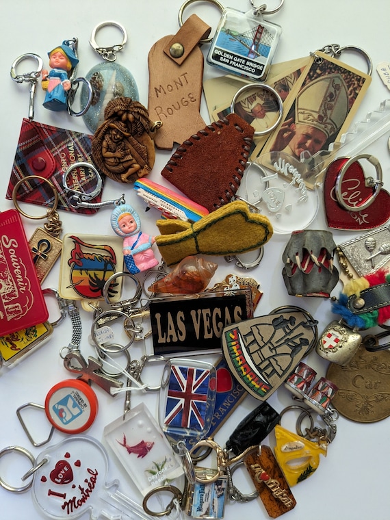 AROUND THE WORLD Part#2 Keychain Galore, Vintage 70's to