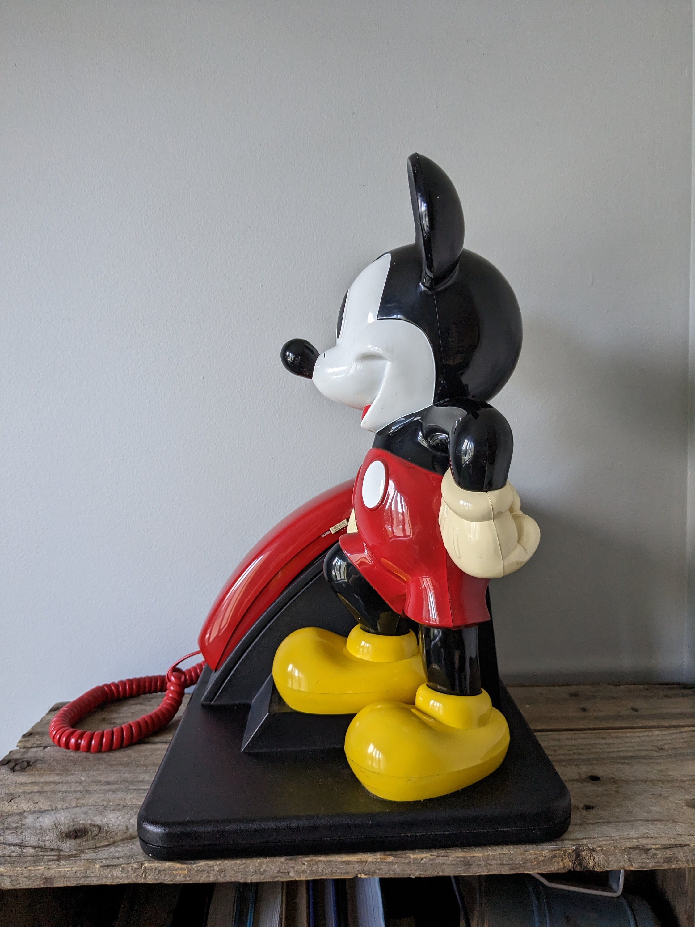 Vintage 90s Disney Mickey Mouse Landline Phone, TESTED and