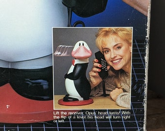 1987年製 TYCO OPUS ペンギン電話、動く頭部、ヴィンテージ