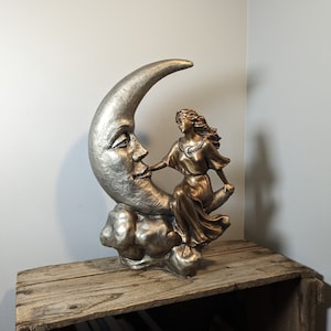 2540❣️ アリス・ヒース作　「トーキング・トゥ・ザ・ムーン Vintage Austin Talking to the Moon Sculpture by Alice Heath