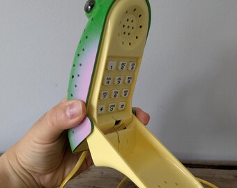 RARE** 80s Crusader Frog Flip-phone, Novelty Phones, TESTED