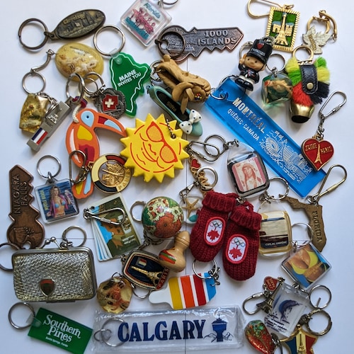 AROUND THE WORLD Part#4 Keychain Galore, Vintage 70's to 90's