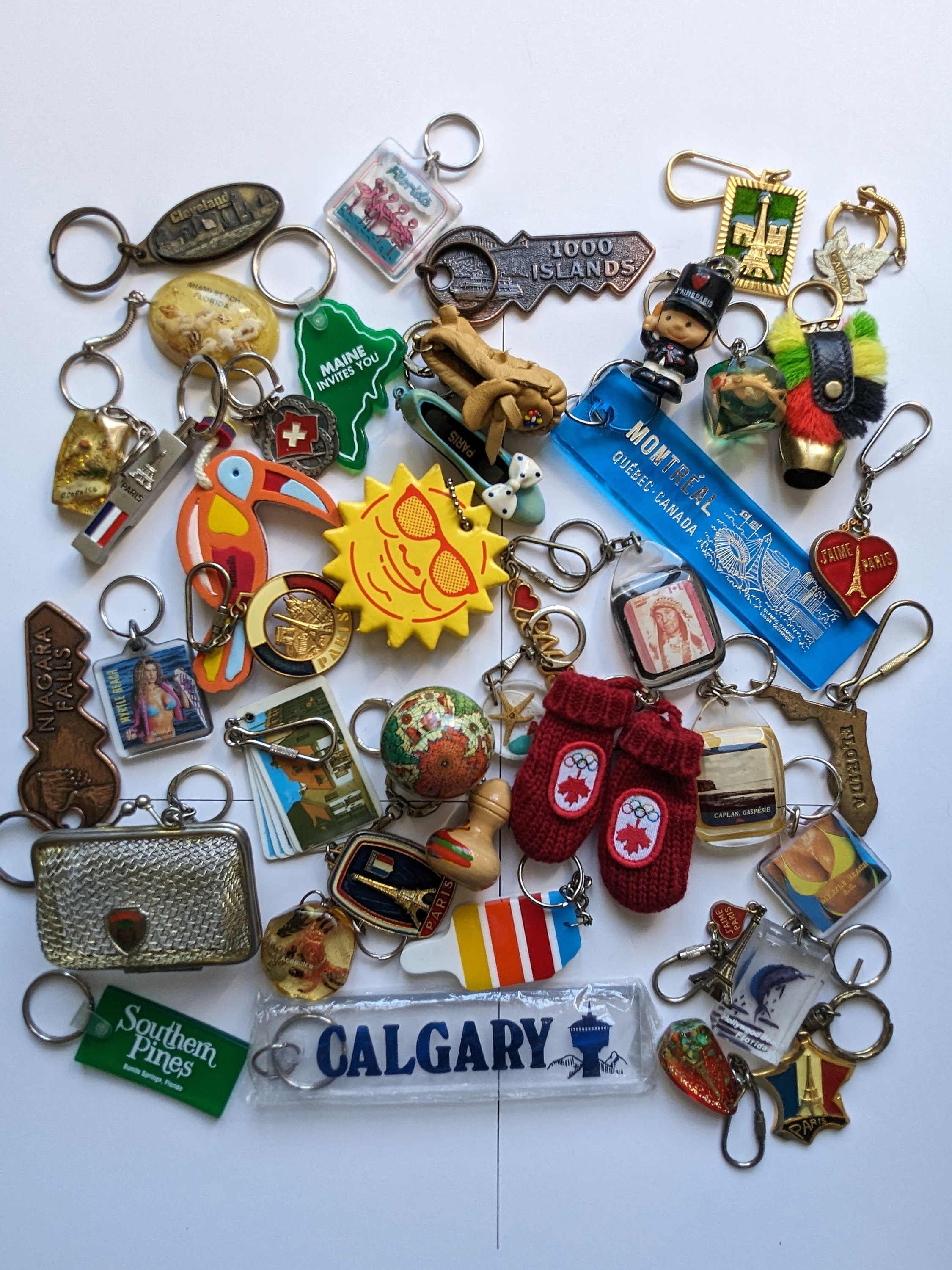 AROUND THE WORLD Part#4 Keychain Galore, Vintage 70's to