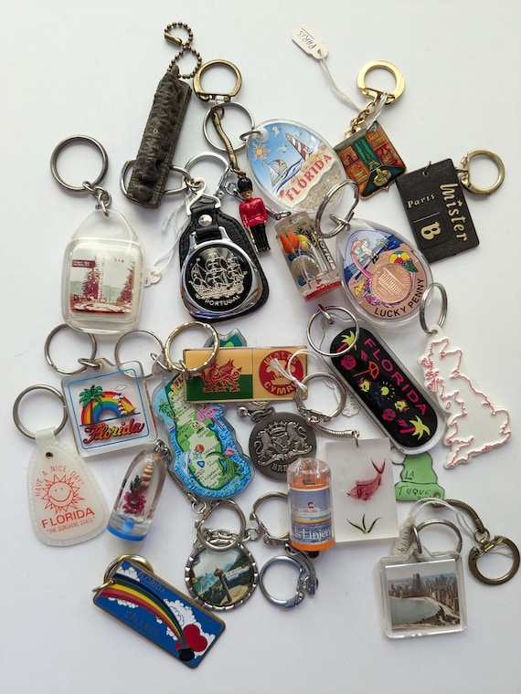 AROUND THE WORLD Part#3 Keychain Galore, Vintage 70's to