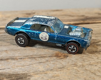 1969 Hot Wheels Redline Spoilers, Aqua/Teal NITTY GRITTY KITTY Mercury Cougar, White Interior, Mattel 60s collectible toy cars, Please Read!