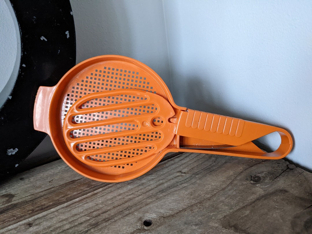RETRO TUPPERWARE 70s80s Flour SIFTER Vintage Plastic Orange Etsy UK