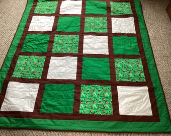 We are Marshall University in Huntington West Virginia handcrafted Lap quilt