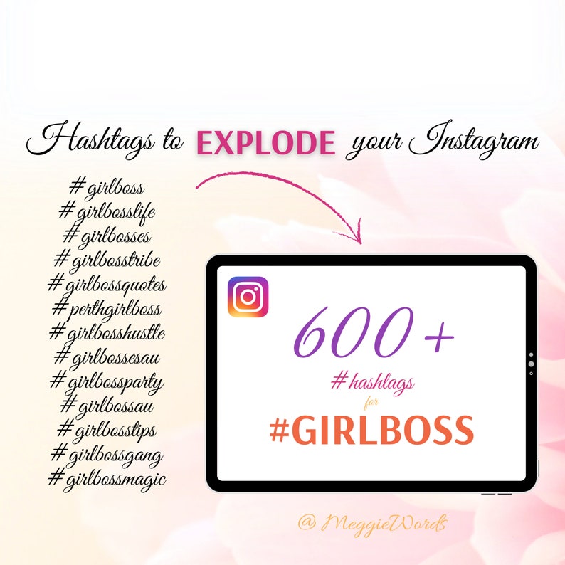GIRLBOSS Instagram hashtags, 600 Best Tags for Social Media, Keywords