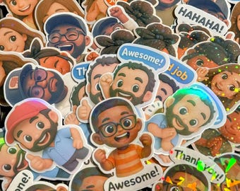 Custom Kawaii Photo Stickers: Personalized Cartoon Gift Stickers