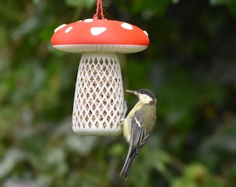 3D Printed Mushroom Bird Feeder: Small Garden Birds, Compostable PLA