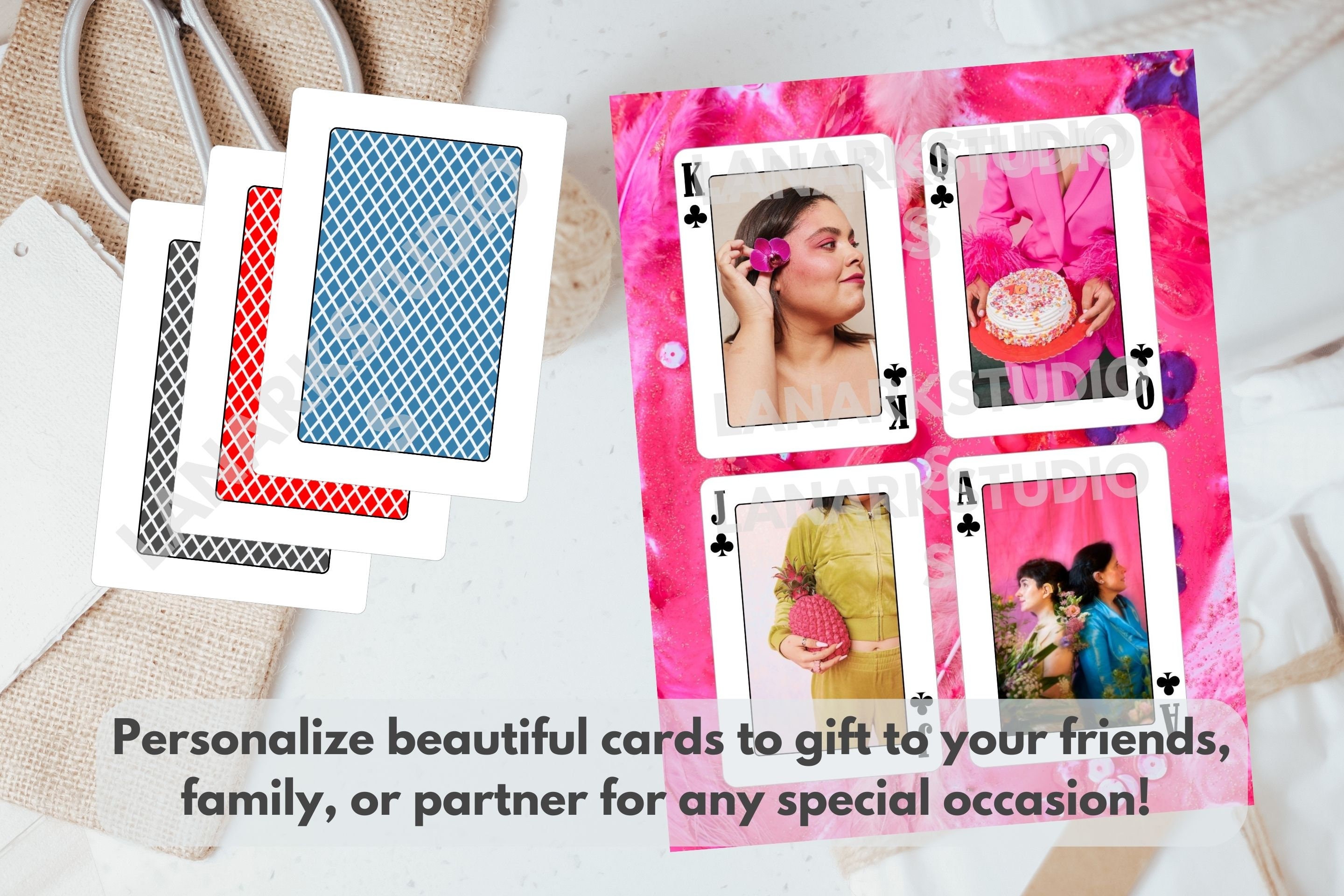 Customizable Playing Cards Template | DIY Personalized Playing Cards ...