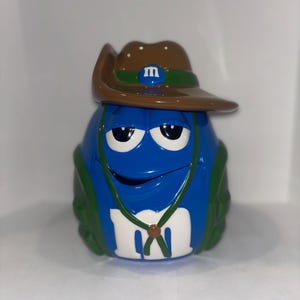 Blue M&m Cookie Jar - Etsy