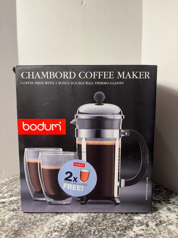 French Press Coffee Maker Bodum 34oz Chambord, High-heat