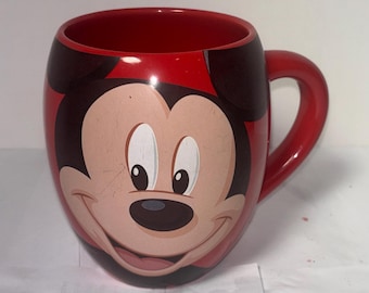 Original DISNEY Freizeitparks Micky Maus "OH BOY!" Red Barrel große Tasse