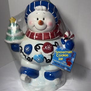 Weihnachtsschneemann Keksdose | Nagelneu nie geöffnet