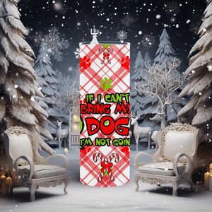 Christmas Cartoon Dog 20 oz Skinny Tumbler, Christmas Tumbler, Christmas Gift, Gift for Christmas, Green Cartoon Gift, Dog Tumbler