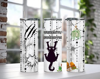 Katze derzeit unbeaufsichtigt 20 Unzen Skinny Tumbler, PNG Sublimation, digitaler Download, lustige Katze PNG, sarkastische Katzenbecherverpackung, Katzenliebhaber