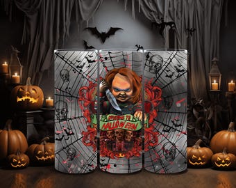 Halloween Horor Character Tumbler, Horror Movie Tumbler,  Slasher Movie Gift, Horror Gift For Halloween, Horror Fans, Travel Drink Cup