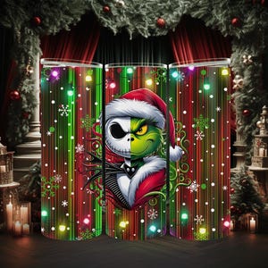 Weihnachten Cartoon Freunde 20 Unzen Skinny Tumbler, PNG Sublimation, digitaler Download, Sublimation Wrap, Tumbler Wrap, Weihnachtsverpackung, Cartoon