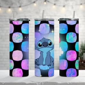 Cartoon Neon and Black 20 oz Skinny Tumbler, PNG Sublimation, Digital Download, Sublimation Wrap, Tumbler Wrap, Cute Wrap, Neon Wrap