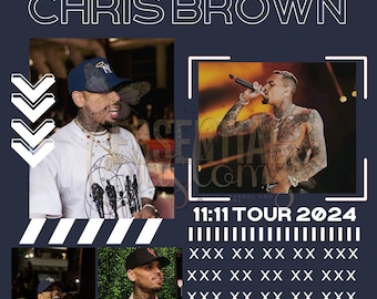 Chris Brown 11:11 tour front & back PNG