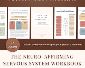 Manuale del sistema nervoso: guida stampabile basata sui traumi per donne neurodivergenti / PDF sul recupero dal burnout