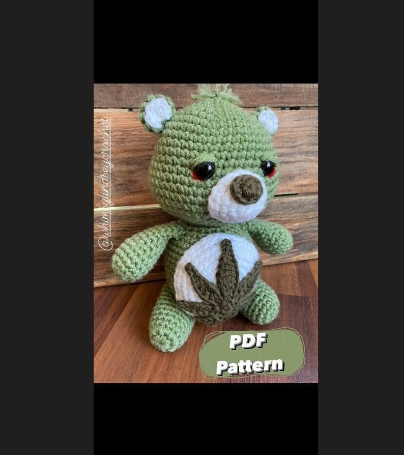 PDF Pattern Crochet Don't Care Bear Amigurumi Pattern Etsy