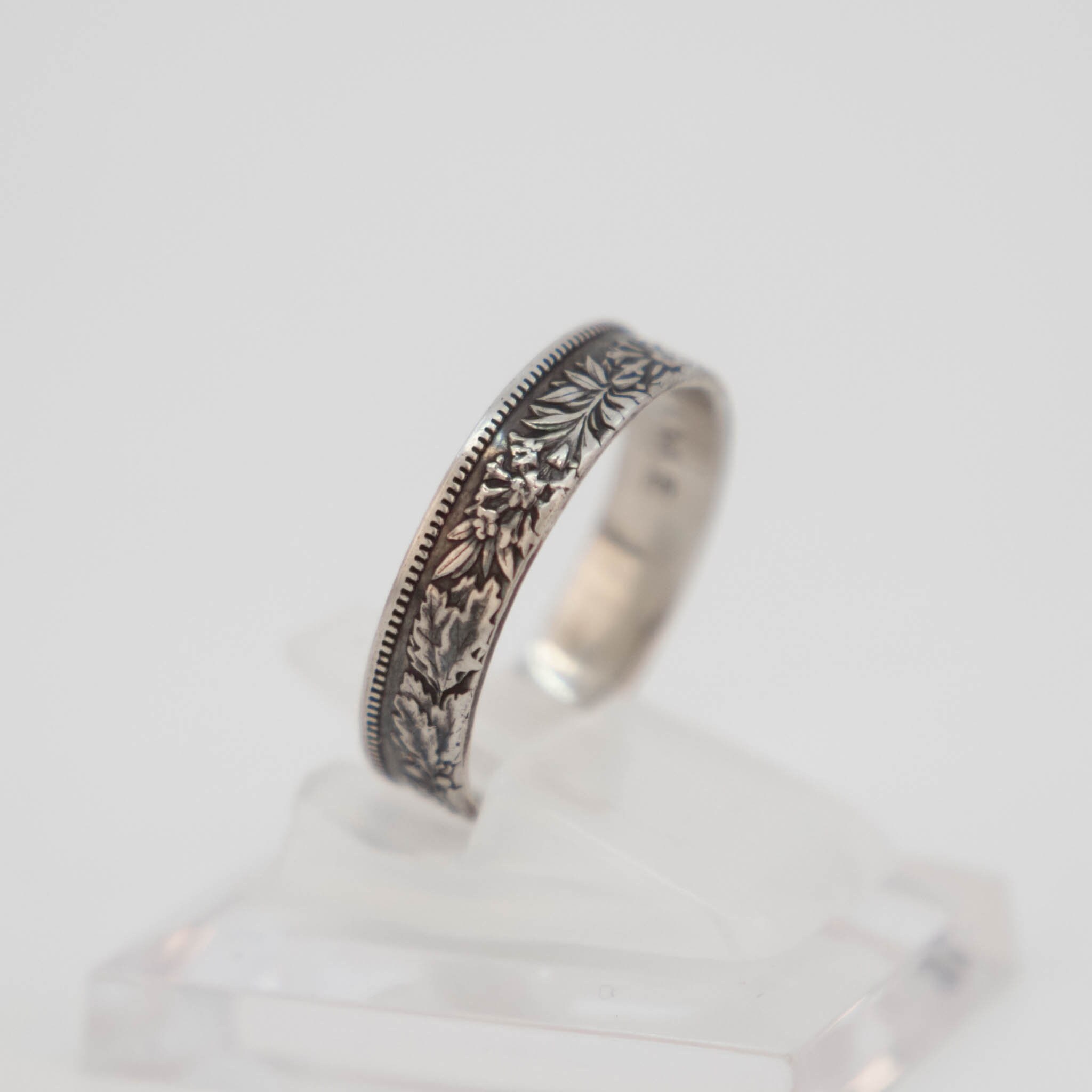 Helvetia 1 Swiss Franc Coin Ring | Handmade Silver Ring | Vintage Swiss Jewelry | Gift for Him or Her