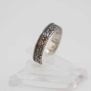 Coin ring 1 Swiss Francs, Silver, Ring, Women's ring, Men's ring