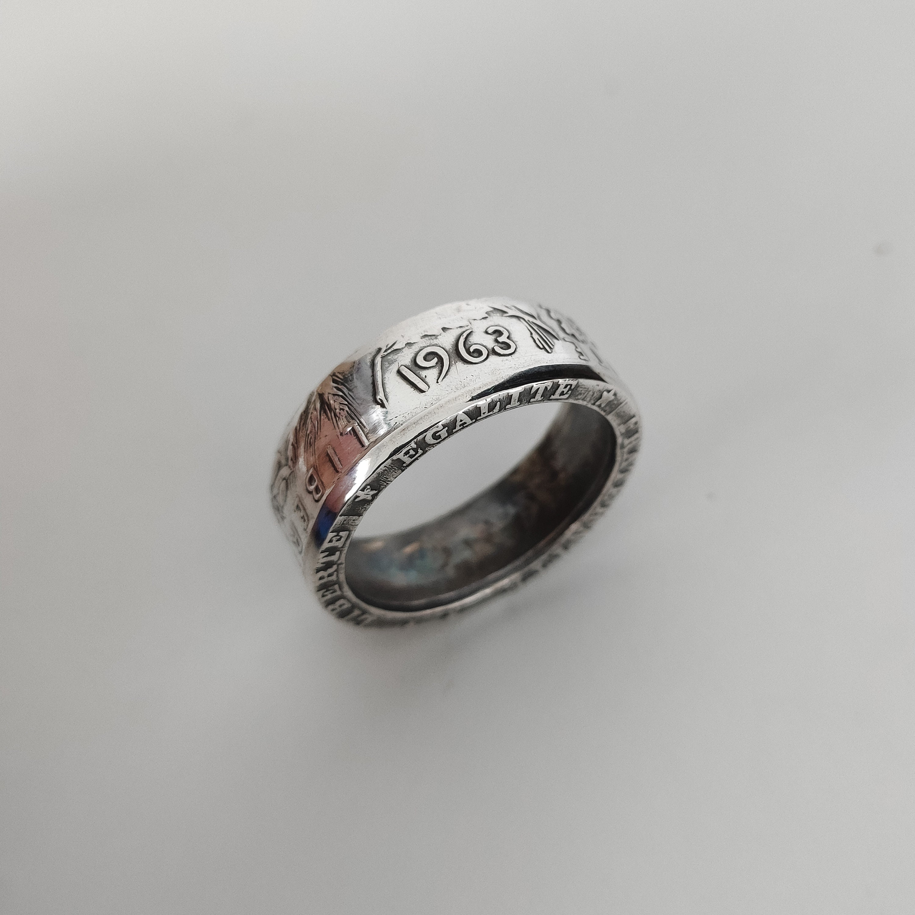 Valeur Piece De 5 Francs En Argent 1963 Bague Argent Pièce De Monnaie 5 Francs Semeuse Véritable Pièce - Etsy