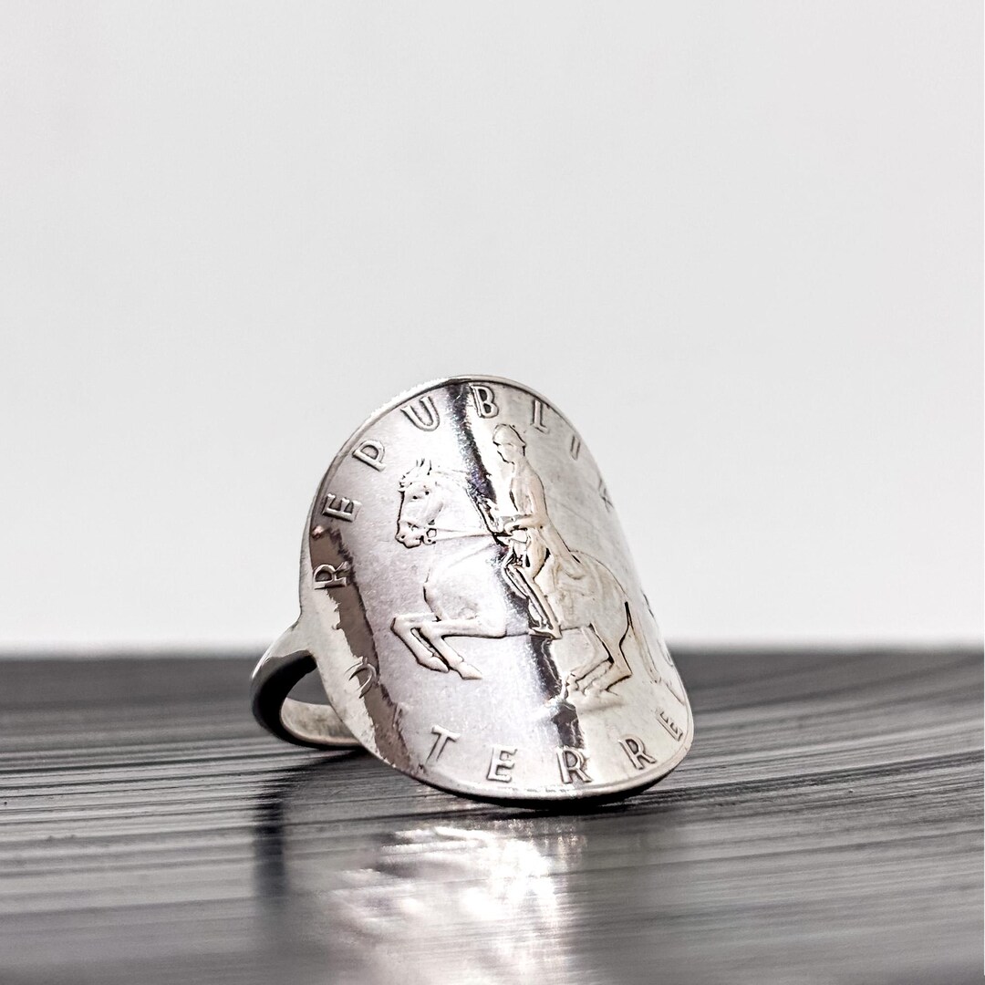 Buy 5 Schilling Austrian Coin Ring Silver | Handmade Austrian Coin Ring ...