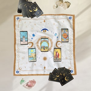 Evil Eye Tarot Cloth | Tarot Mat | Tarot Spread Cloth | Tarot Reading ...