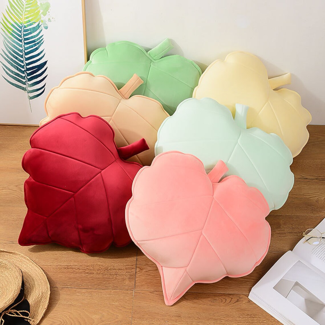 Heart Leaf Sofa Bed Cushion Room Decoration Chair Cushions Etsy