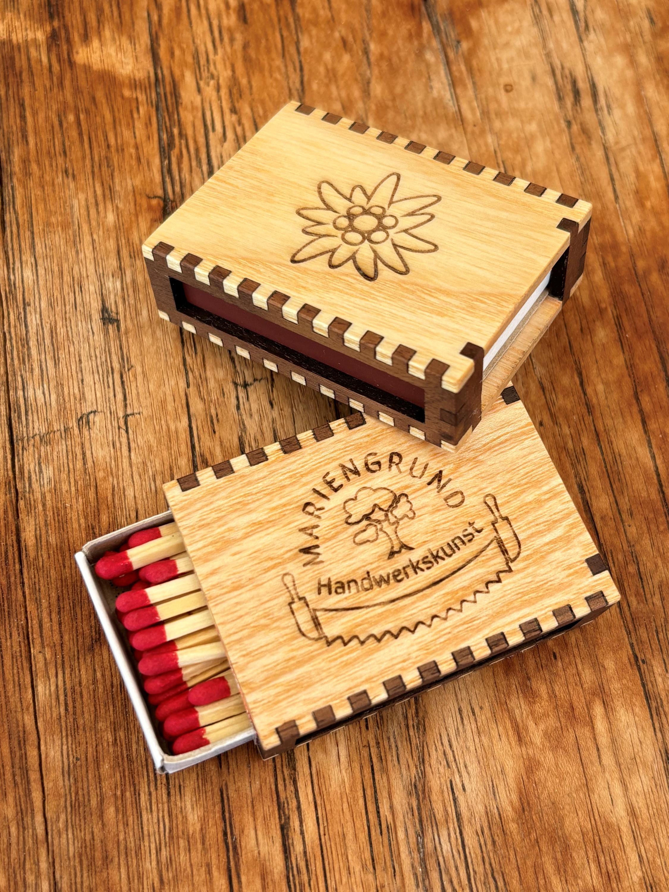 Matchbox real wood cover