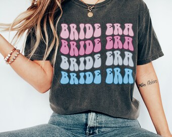 Retro Bride Tshirt Preppy Bachelorette Shirt Trendy Honeymoon Tee Gift For Bride